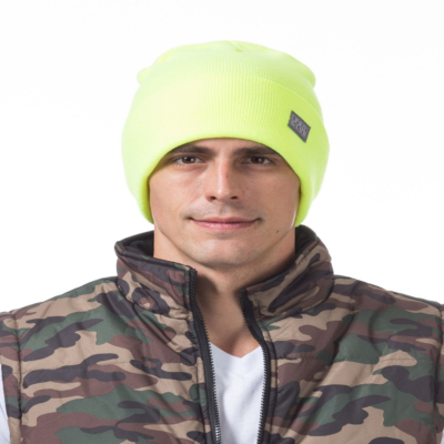 Beanie, Safety Green (Cuffed)