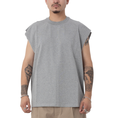 Men&#039;s Heavywide Muscle Tee-Heather Gray-Small