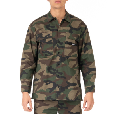 MECHANICS LS SHIRT-Woodland Camo-Small