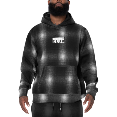 Men&#039;s Ombre Fleece Pullover Hoodie-Gray-Small