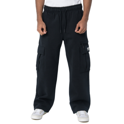 Men&#039;s Heavyweight Basic Open Leg Cargo Sweatpant-Anthracite Black-Small