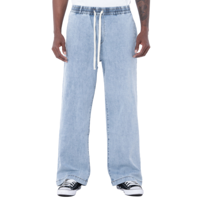 Men&#039;s Comfort Denim Baggy Lounge Pant-Light Stonewash Denim-XS