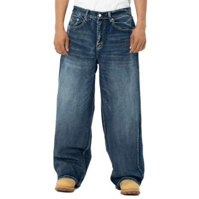 Heavyweight Baggy Fit Denim Pant-Dark Stonewash Denim-30"