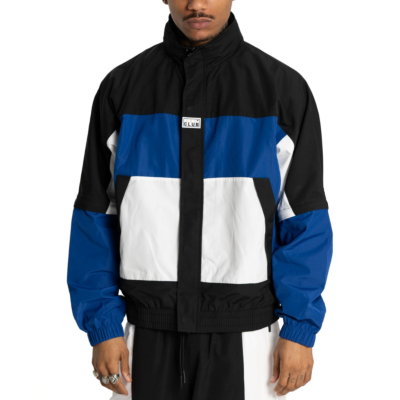 Heavyweight Convertible Windbreaker-Black/Royal (Convertible Set)-Small