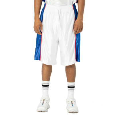 Men&#039;s Comfort Basketball Short-White/Royal (Comfort Basketball)-Small