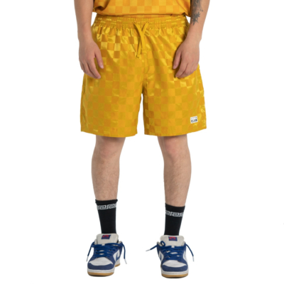 Men&#039;s Comfort Futbol Shorts-Gold-Small