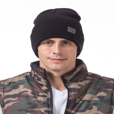 Beanie, Black (Cuffed)