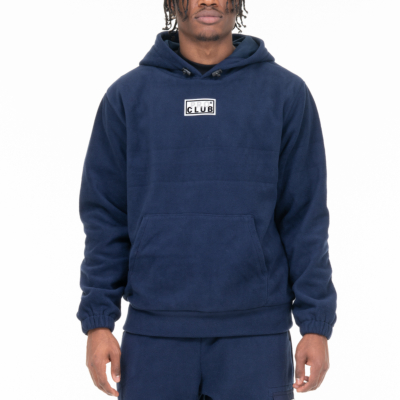 Comfort Polar Fleece Hoodie-Navy-Small