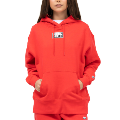 WOMEN&#039;S HEAVYWEIGHT PULLOVER-Red- XS