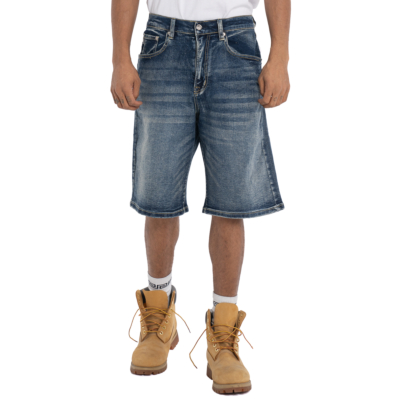 Heavyweight Relaxed Fit Denim Short-Dark Stonewash Denim-30"