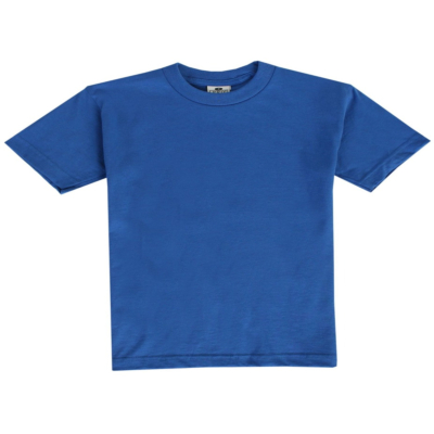 Toddler Short Sleeve Crew Neck Tee, Royal Blue, X-Small