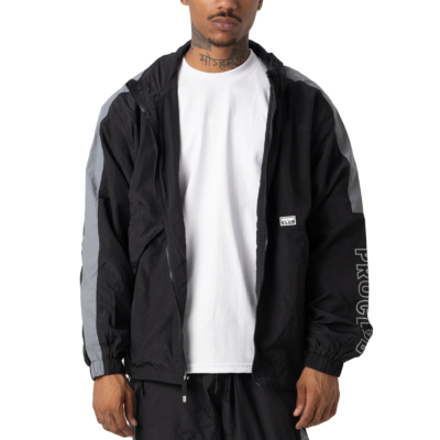 Full Court Windbreaker Jacket, Black, Small