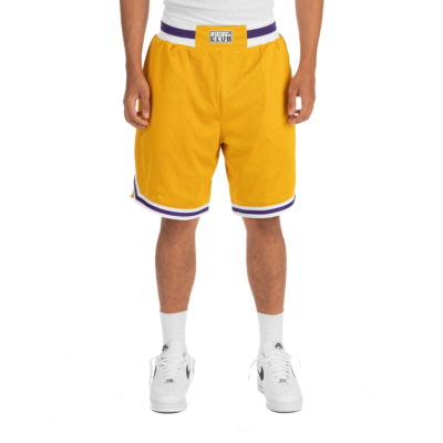 Classic at Knee 9.5in Basketball Short, Yellow, Small
