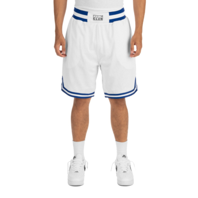 Classic at Knee 9.5in Basketball Short, White/Royal Blue, Small