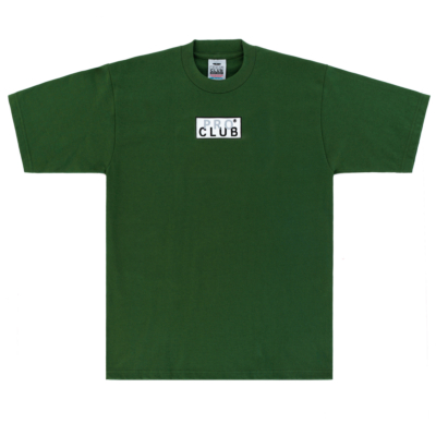 Heavyweight Short Sleeve Embroidered Box Logo Tee-Forest Green-Small