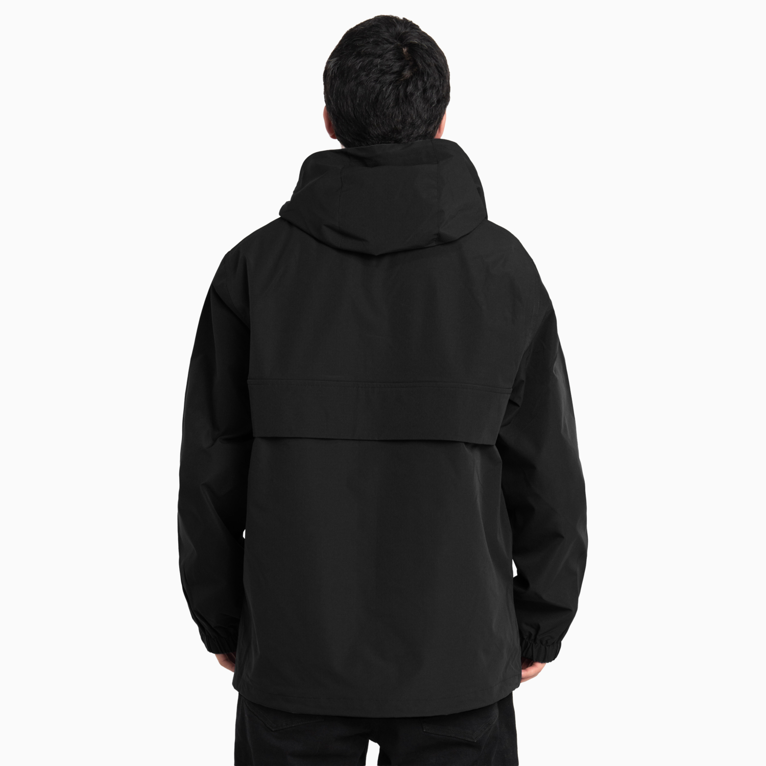 Pro Club Men's Nylon Hooded Anorak Quarter Zip Jacket