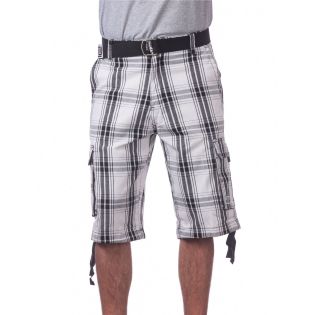 Pro Club Men's Cotton Twill Cargo Shorts With Belt