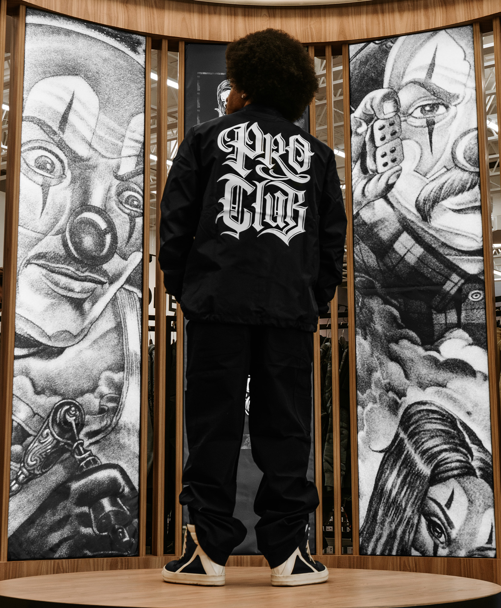 PC X MC LOVE BIRDS COACH JACKET